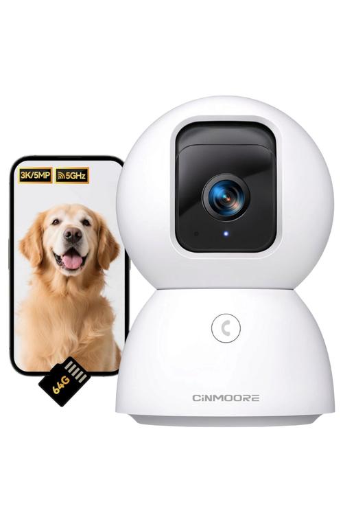 Cinmoore 3K Pan-Tilt Indoor Security Camera C2U